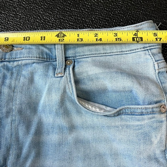 Citizens of Humanity Lyra Wide Leg High Rise Light Wash Raw Hem Jeans 31 Cropped - Picture 7 of 10